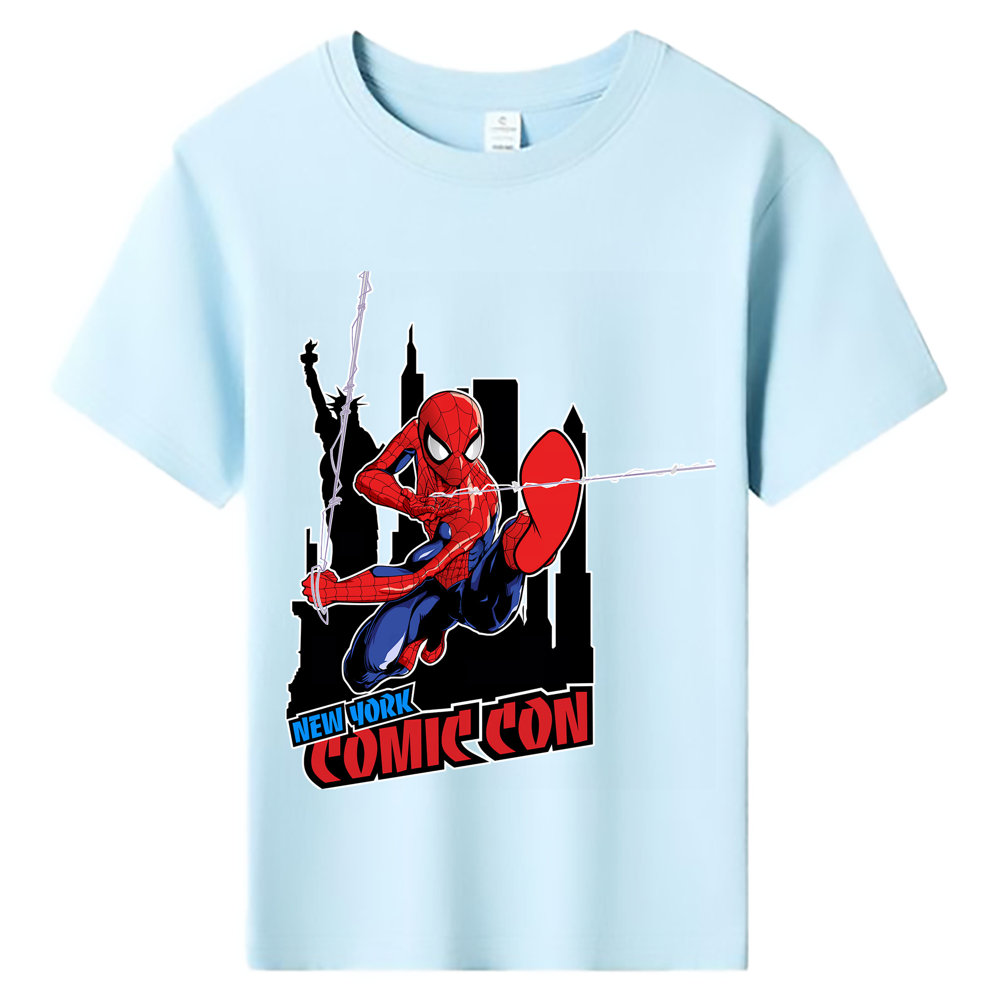 （画像用） Spider Man スパイダーマン 綿100％キッズTシャツ（フロントプリント）